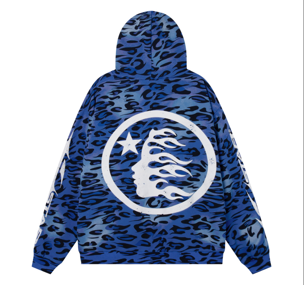 HOODIE ZIPPER HELLSTAR ANIMAL PRINT