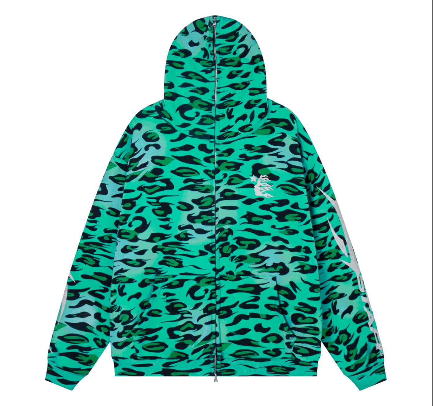 HOODIE ZIPPER HELLSTAR ANIMAL PRINT