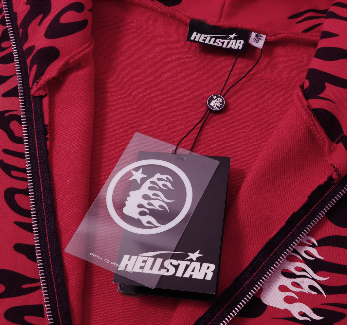 HOODIE ZIPPER HELLSTAR ANIMAL PRINT