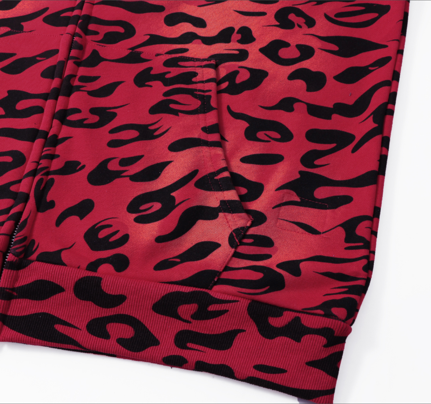 HOODIE ZIPPER HELLSTAR ANIMAL PRINT