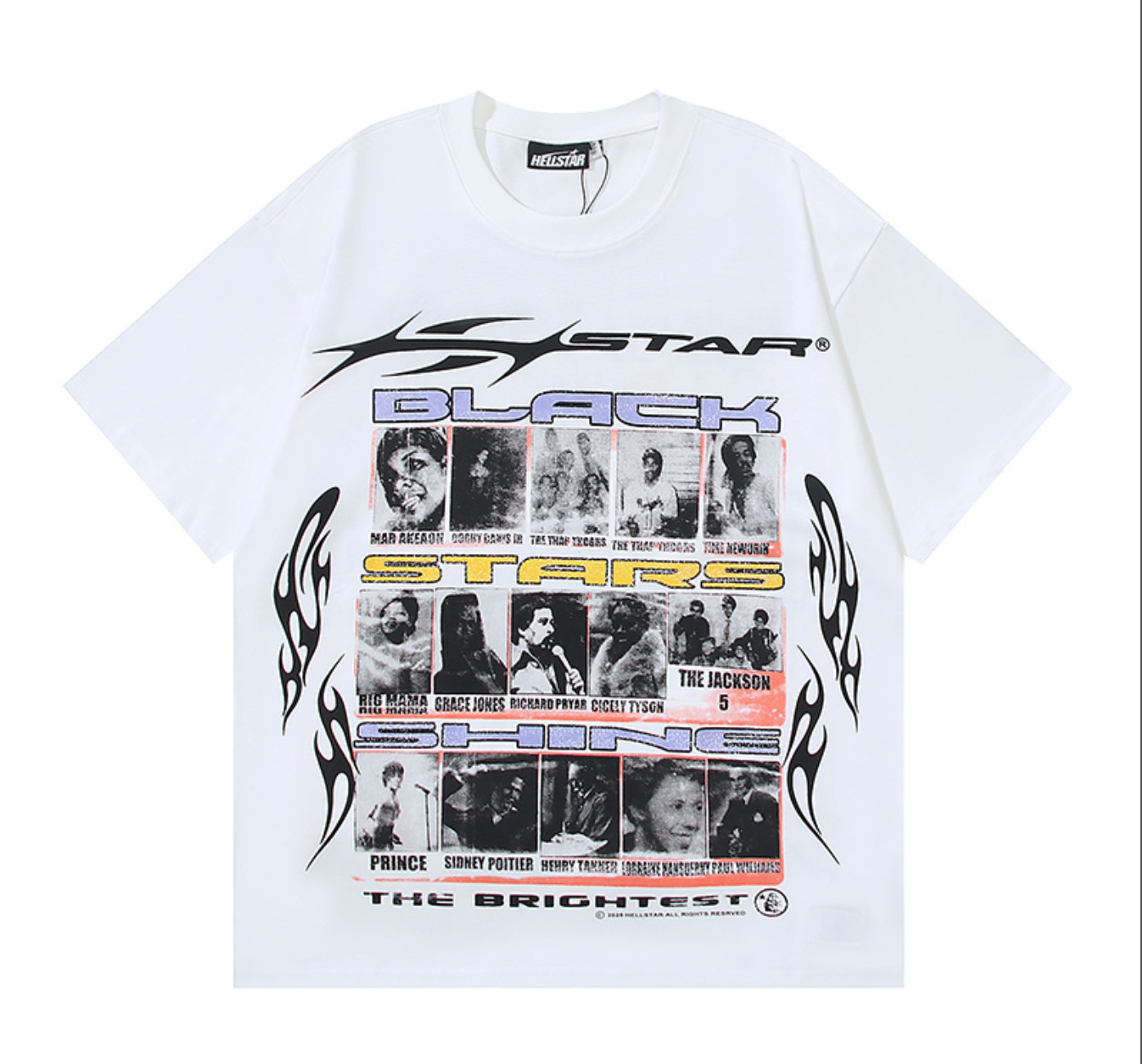 PLAYERA HELLSTAR BLACK STARS SHINE