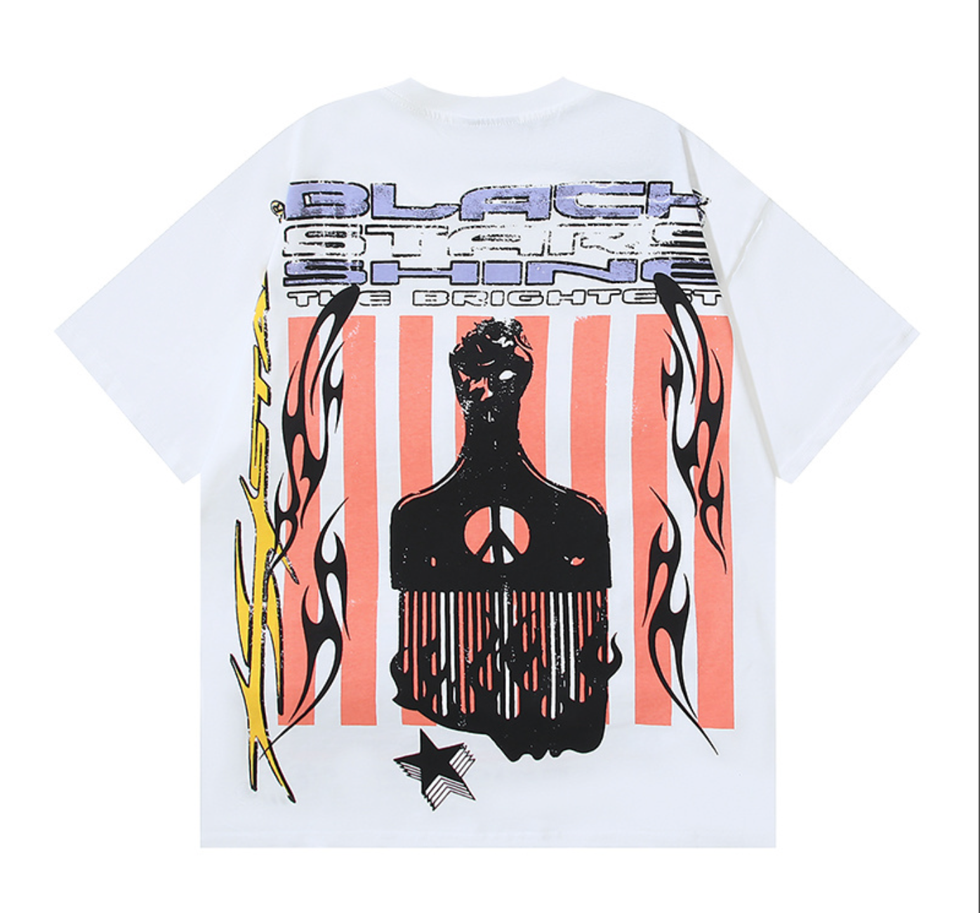 PLAYERA HELLSTAR BLACK STARS SHINE