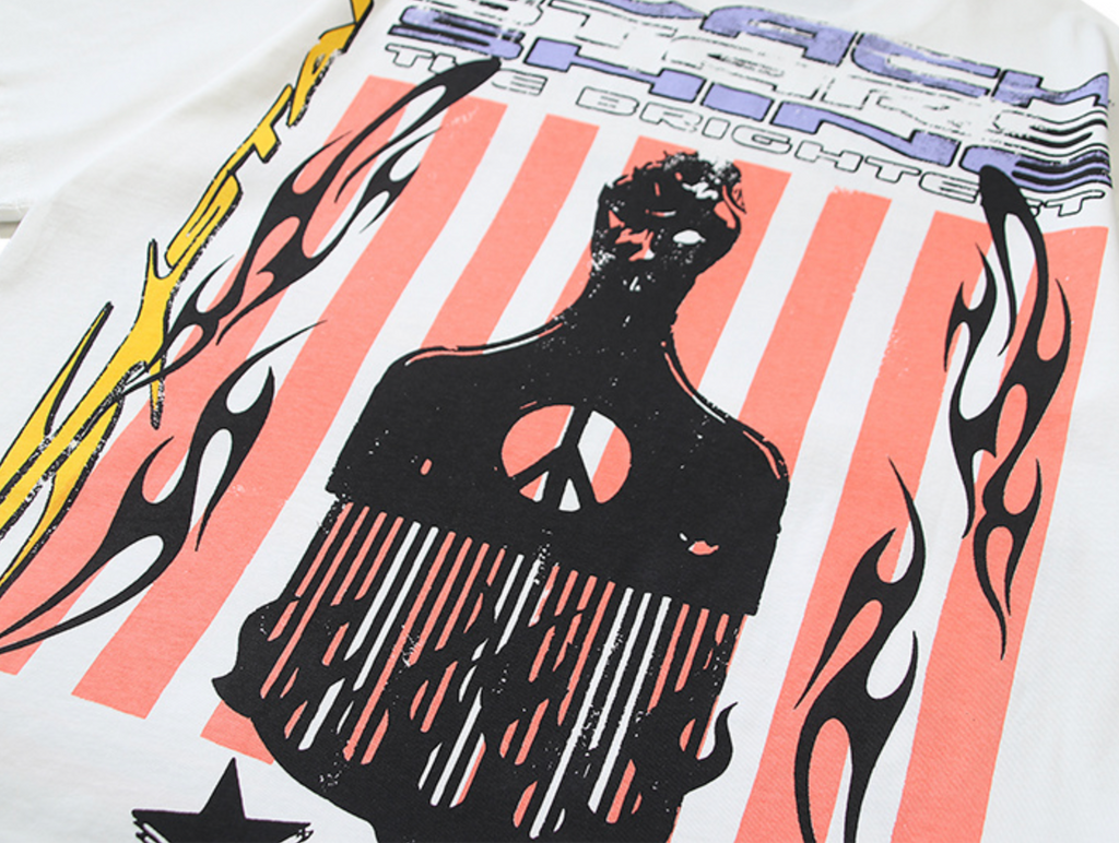 PLAYERA HELLSTAR BLACK STARS SHINE