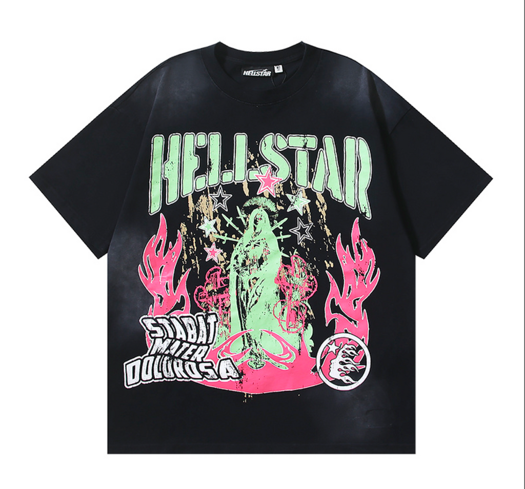 PLAYERA HELLSTAR GOD BLESS