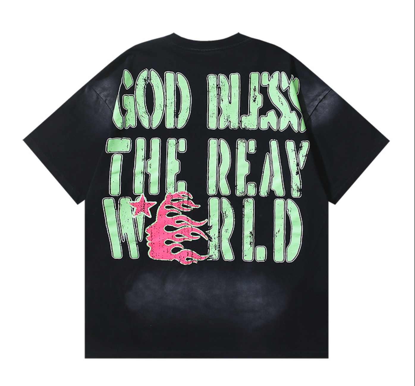 PLAYERA HELLSTAR GOD BLESS