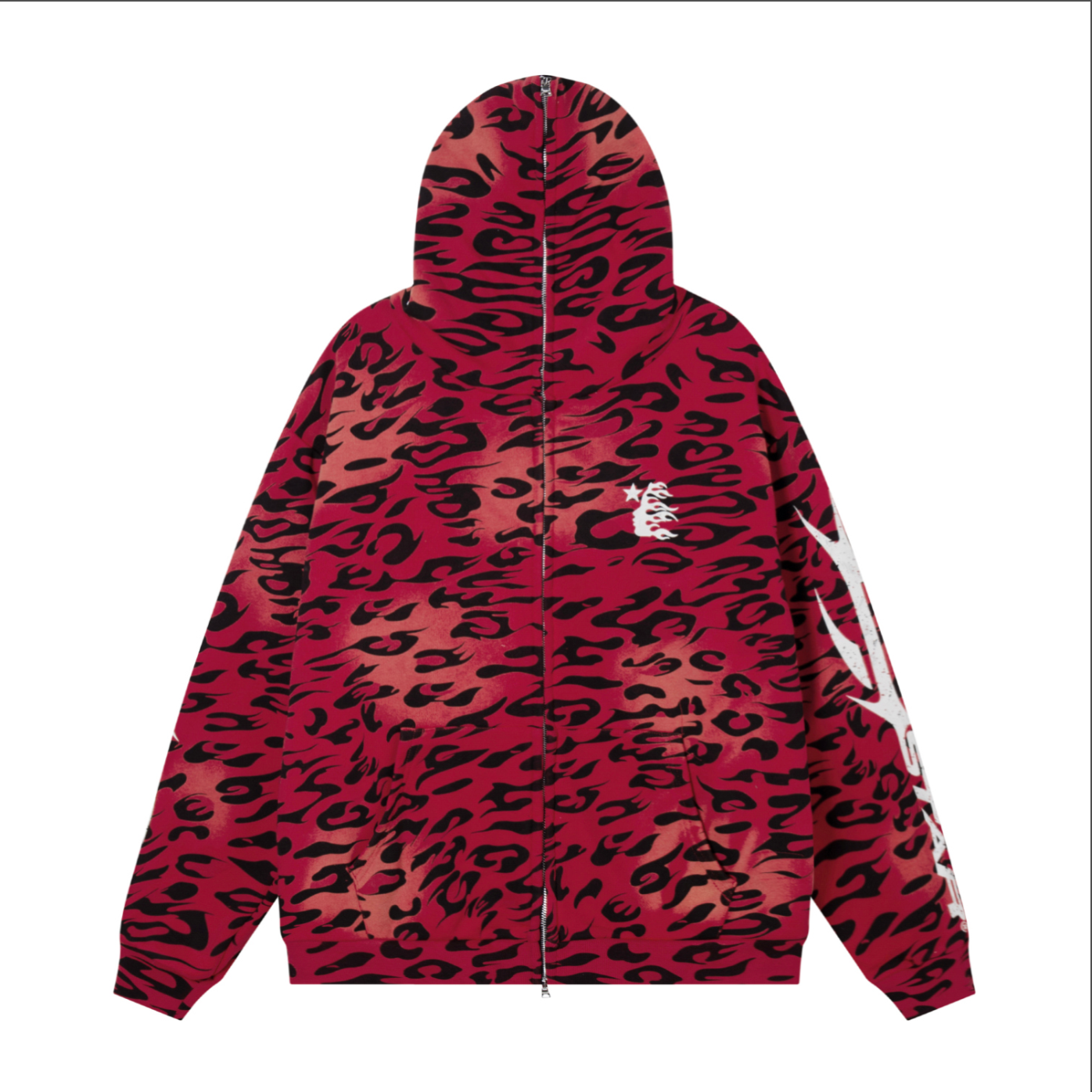 HOODIE ZIPPER HELLSTAR ANIMAL PRINT
