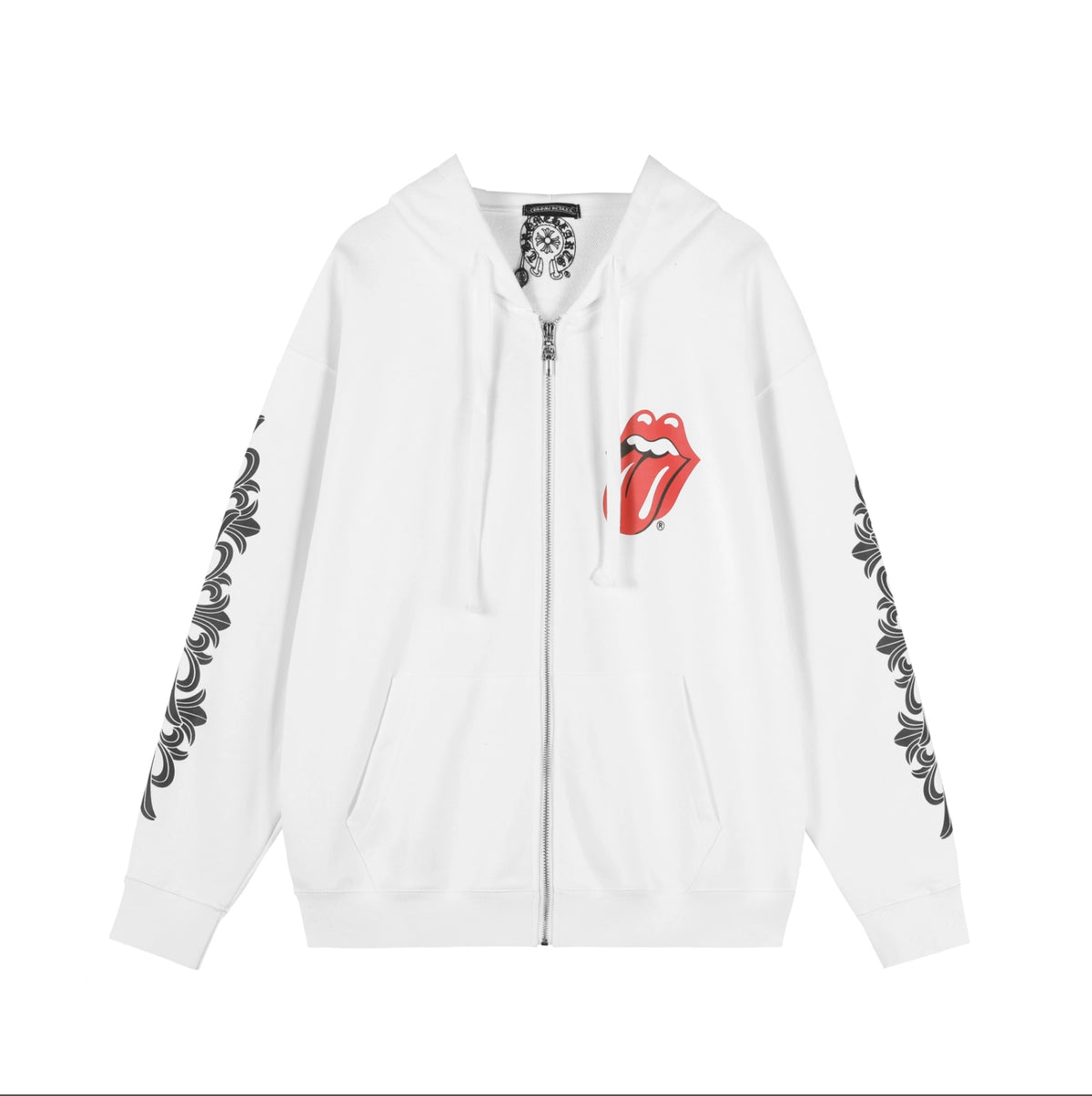 HOODIE ZIPPER CHROME HEARTS X THE ROLLING STONES