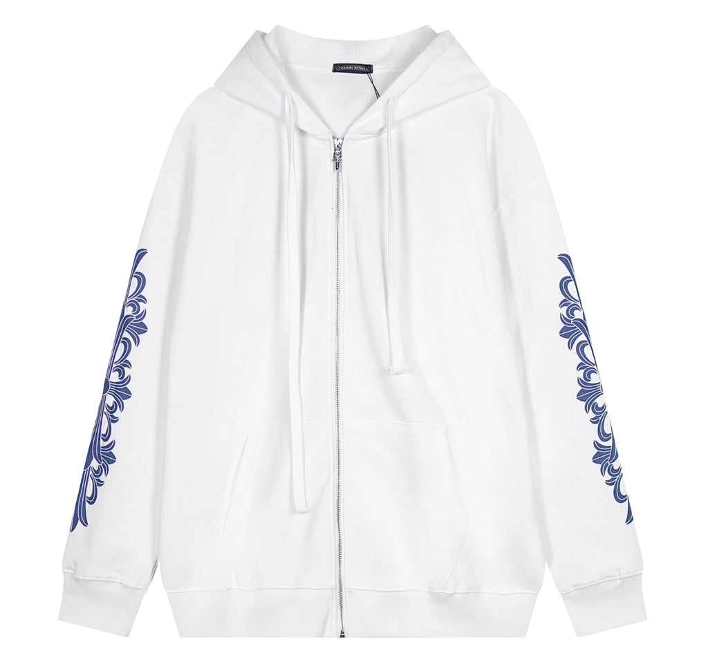 HOODIE ZIPPER CHROME HEARTS X ROLLING STONES