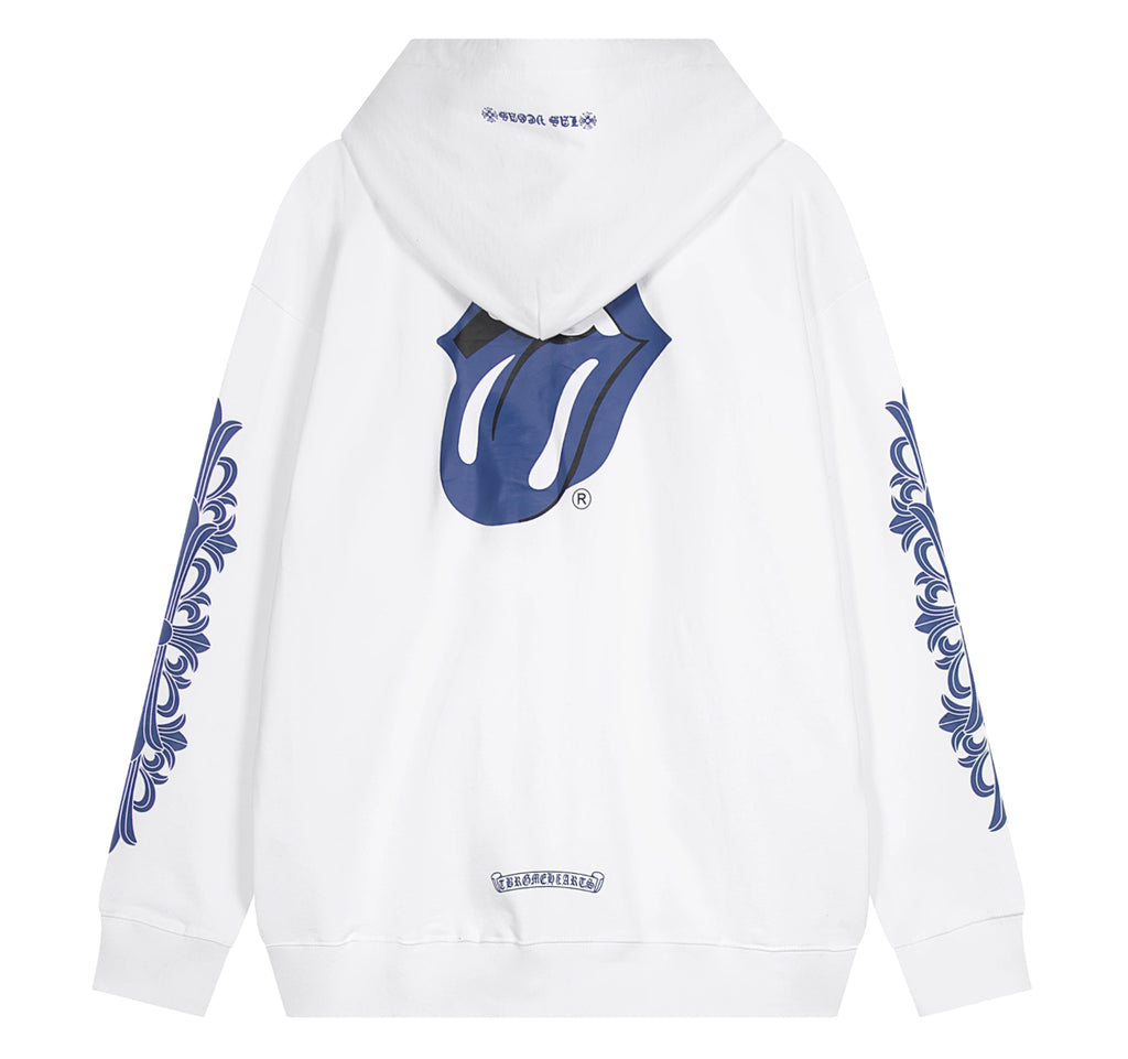HOODIE ZIPPER CHROME HEARTS X ROLLING STONES