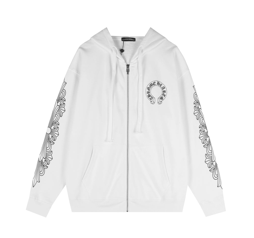HOODIE ZIPPER CHROME HEARTS