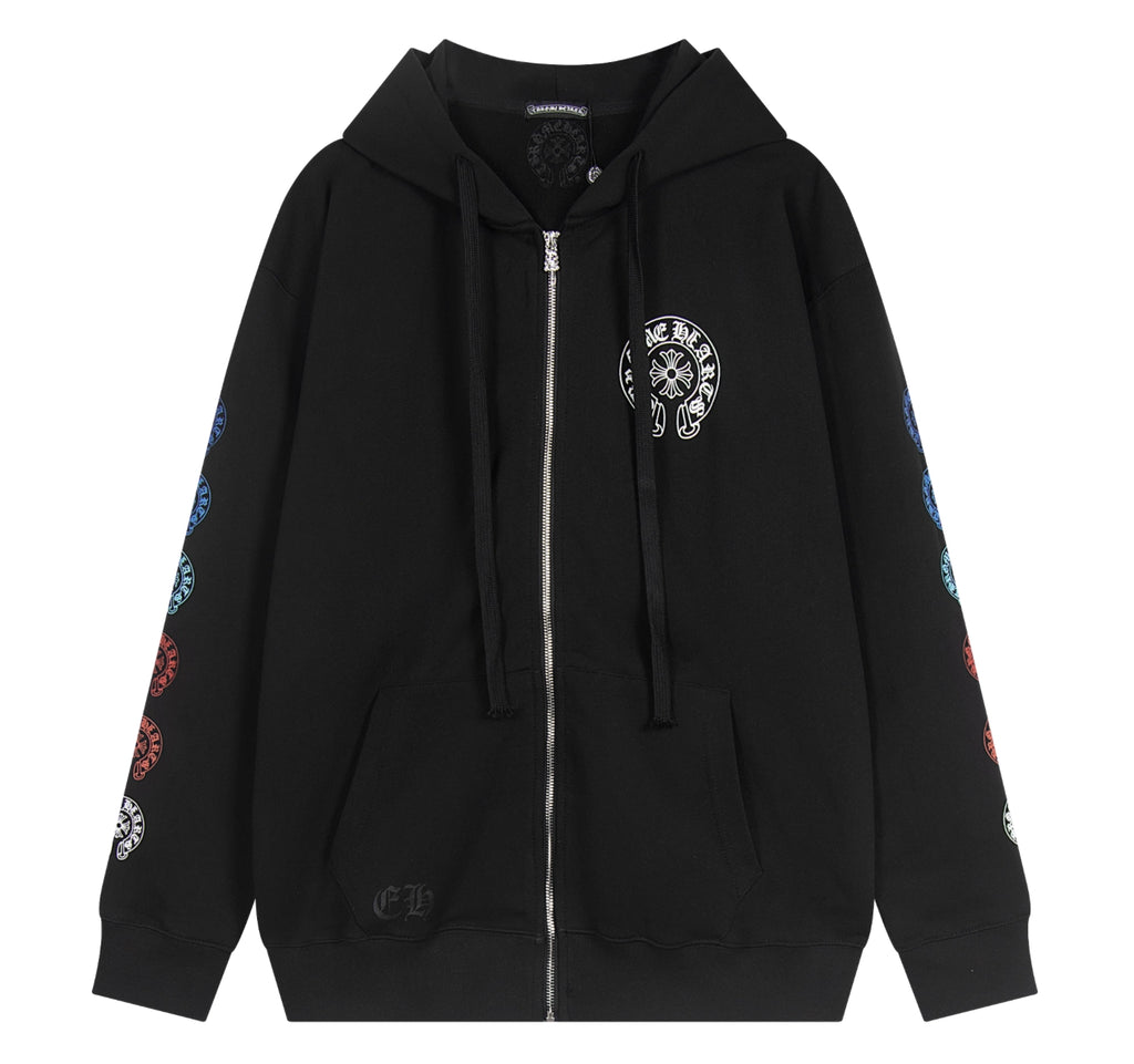 HOODIE ZIPPER CHROME HEARTS