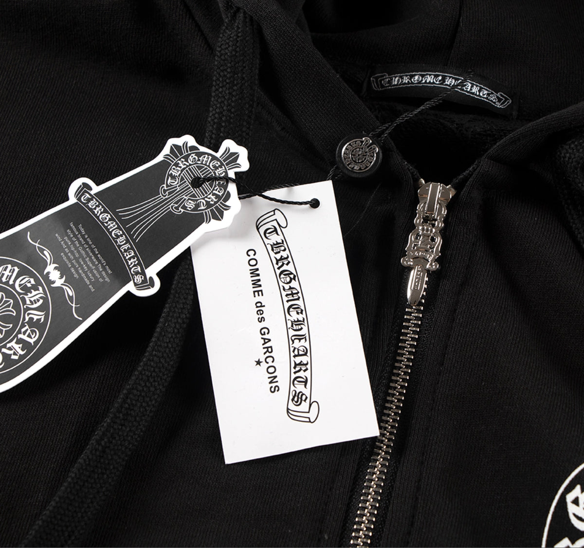 HOODIE ZIPPER CHROME HEARTS