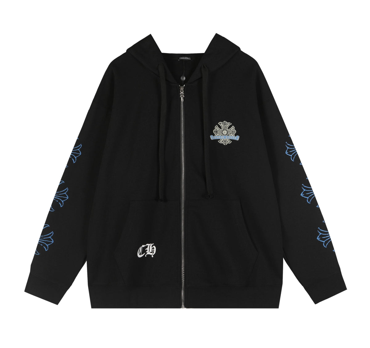 HOODIE ZIPPER CHROME HEARTS