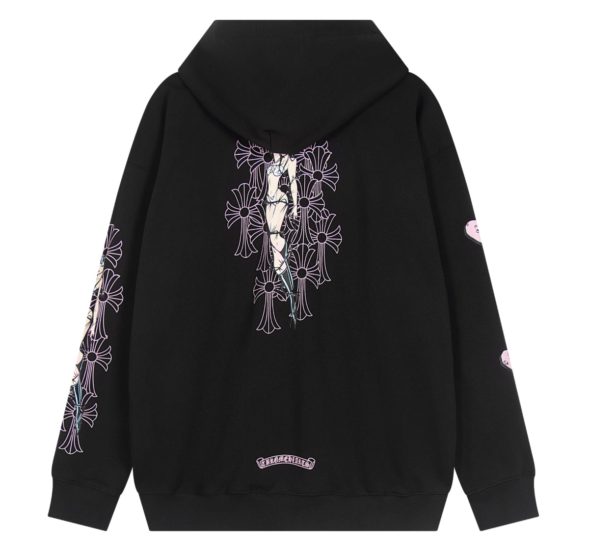 HOODIE ZIPPER CHROME HEARTS DEADLY DOLL
