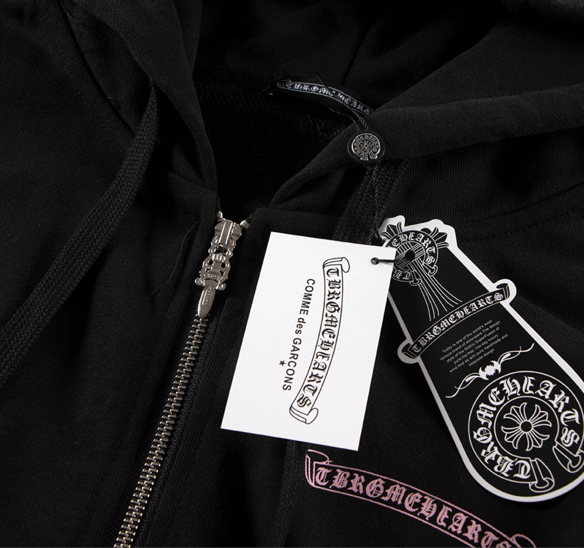 HOODIE ZIPPER CHROME HEARTS DEADLY DOLL