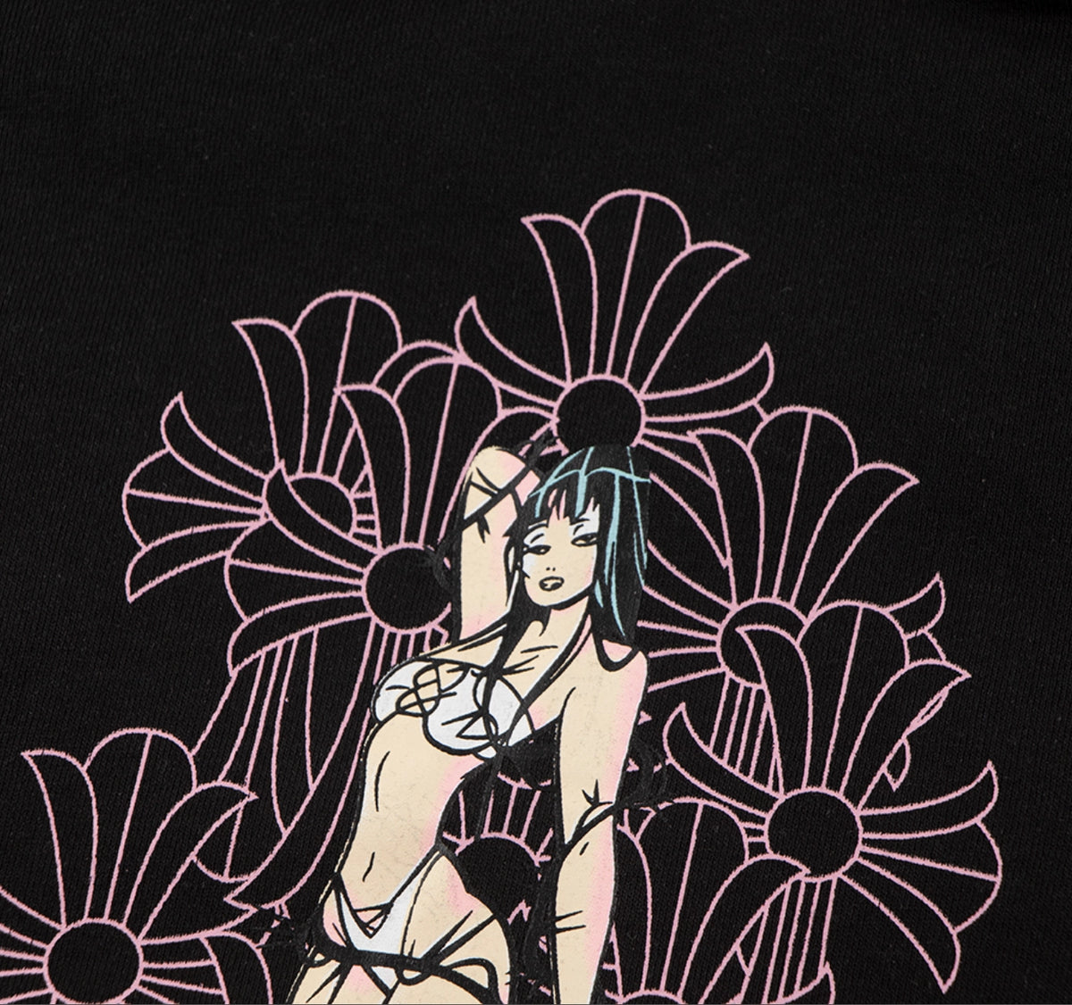 HOODIE ZIPPER CHROME HEARTS DEADLY DOLL