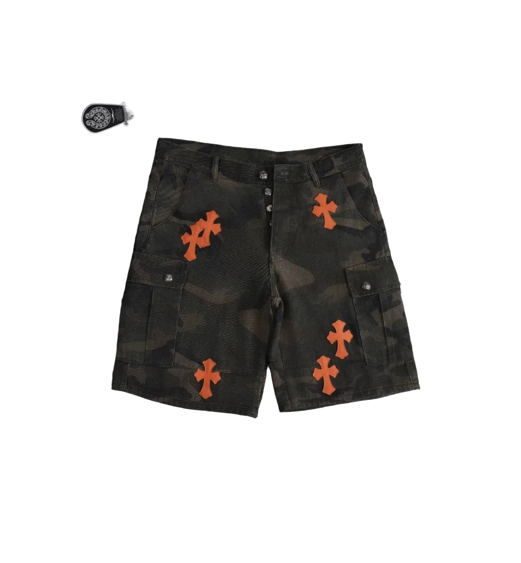 SHORT CAMO CHROME HEARTS