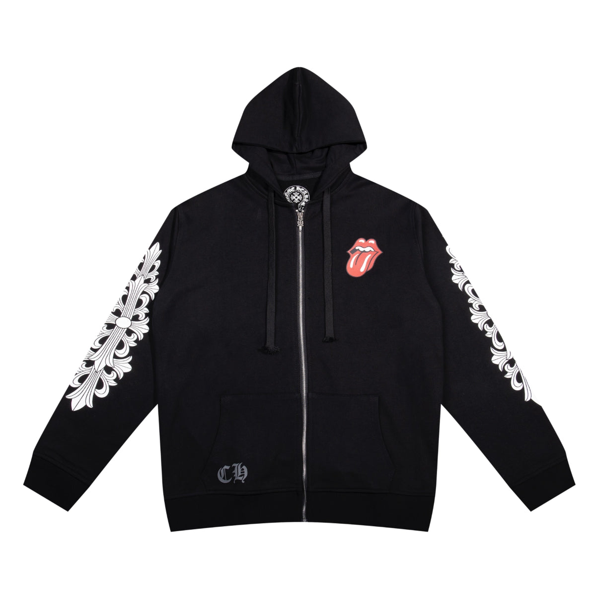 HOODIE ZIPPER CHROME HEARTS X ROLLING STONES