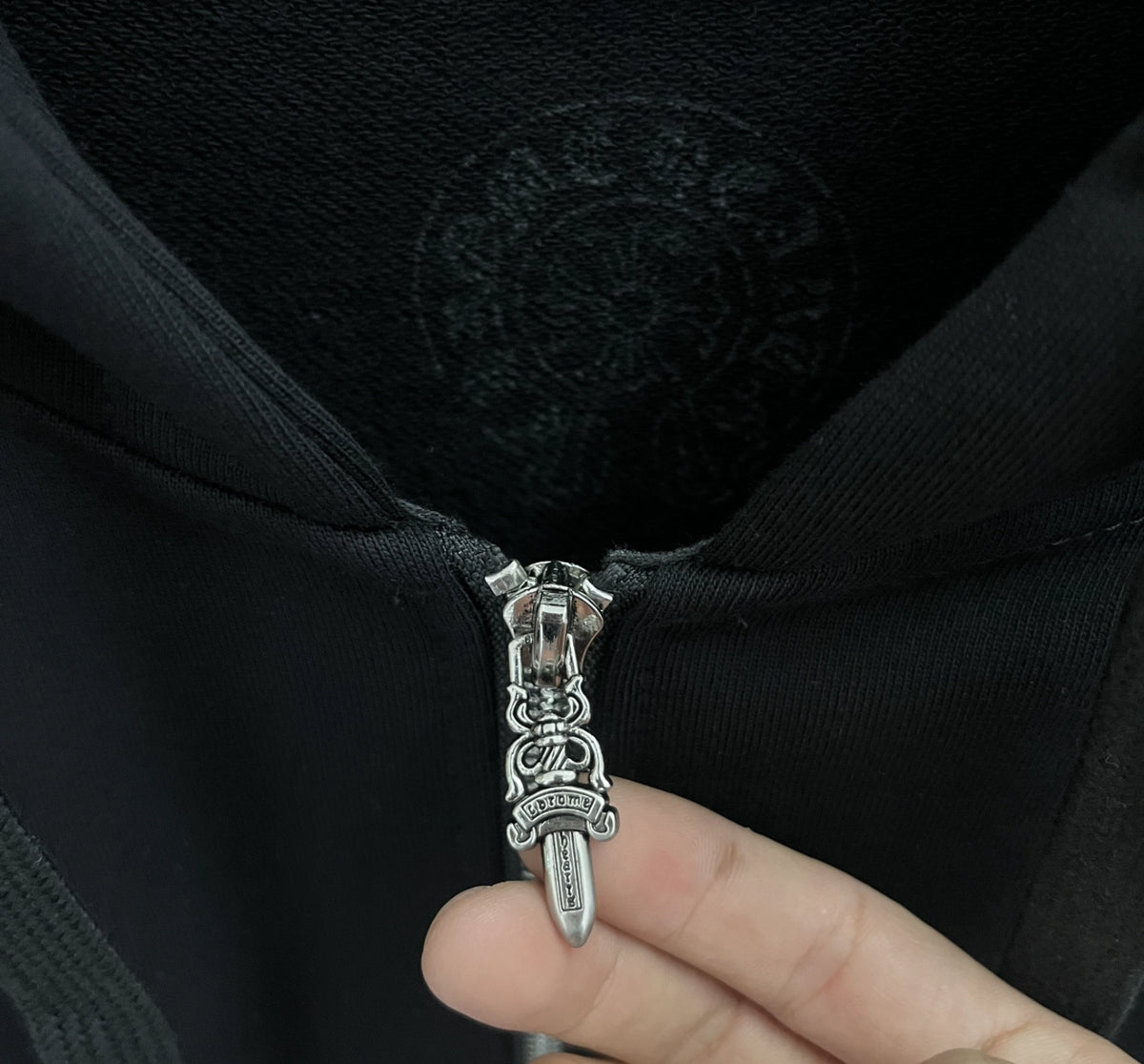 HOODIE ZIPPER CHROME HEARTS