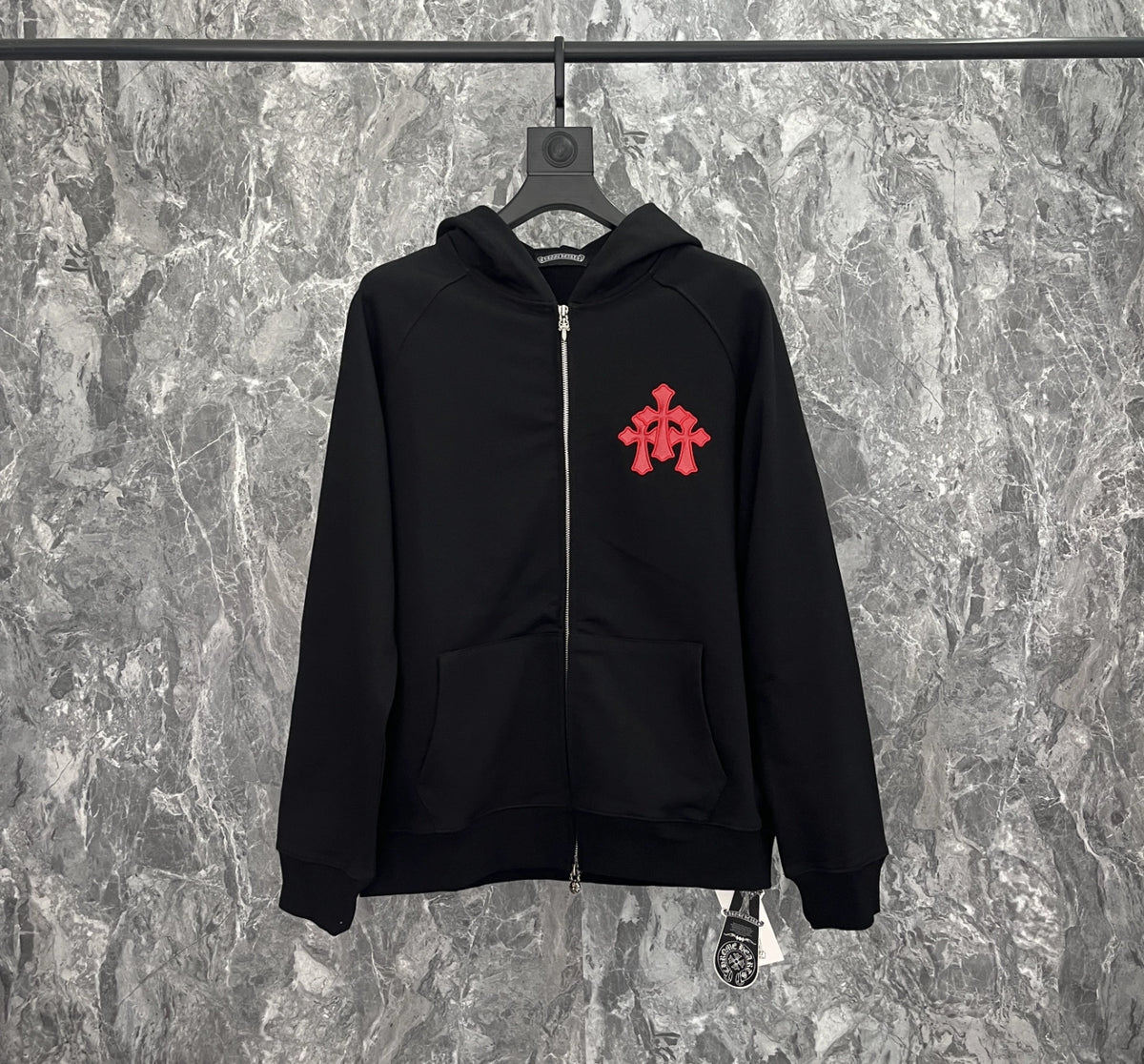 HOODIE ZIPPER CHROME HEARTS
