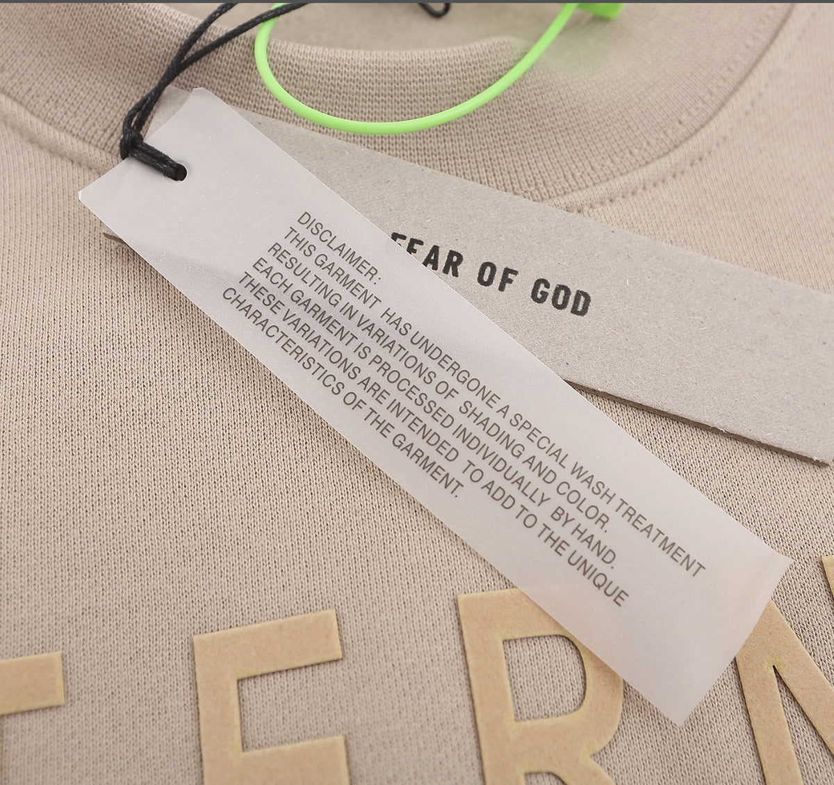 PLAYERA FEAR OF GOD ETERNAL