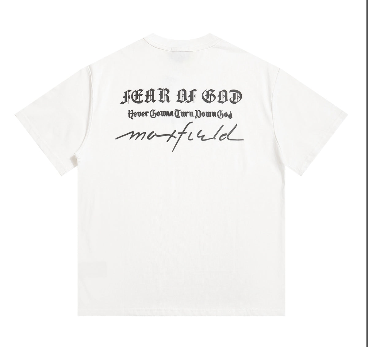 PLAYERA FEAR OF GOD X MAXFIELD