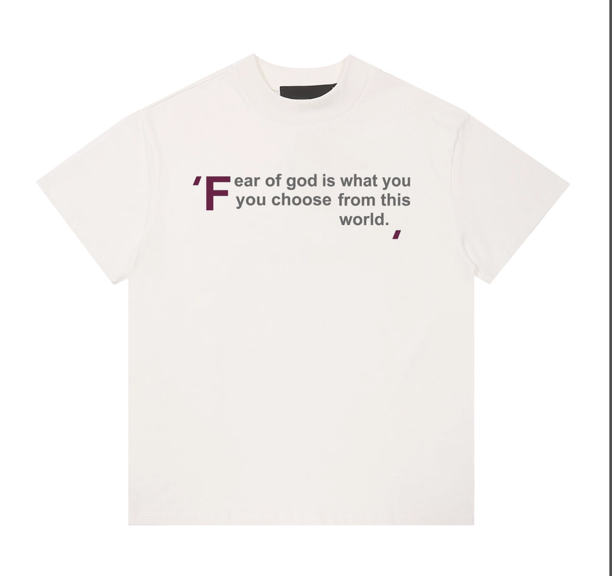 PLAYERA FEAR OF GOD