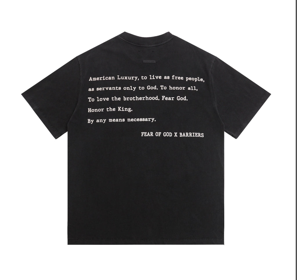 PLAYERA FEAR OF GOD BARRIERS
